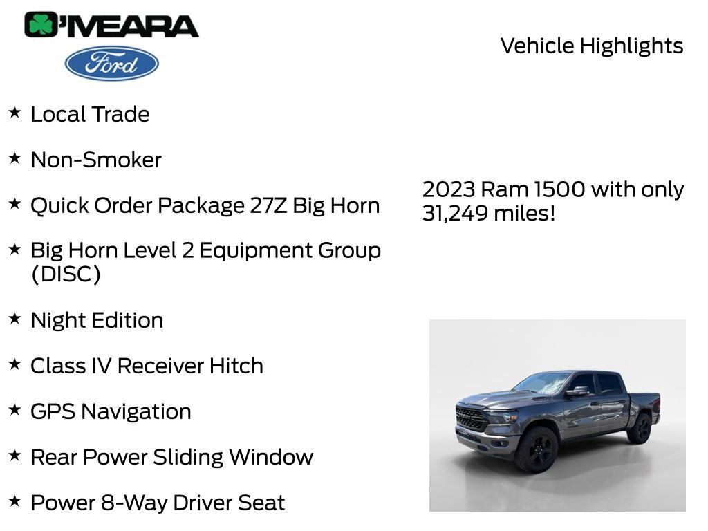 Used 2023 RAM 1500 Big Horn AWD/4WD image 8