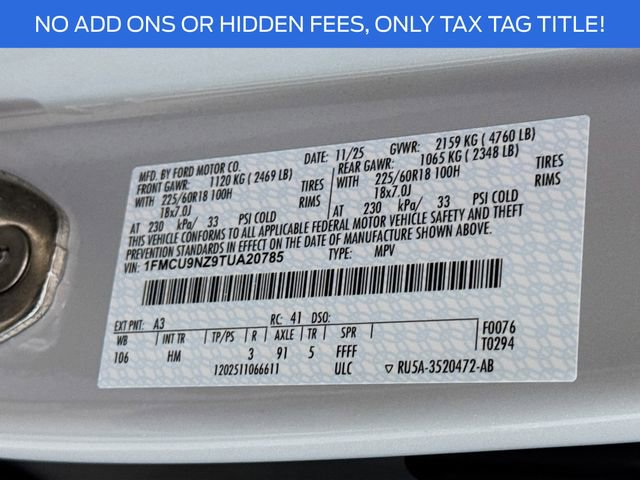 New 2026 Ford Escape ST-Line Select image 32