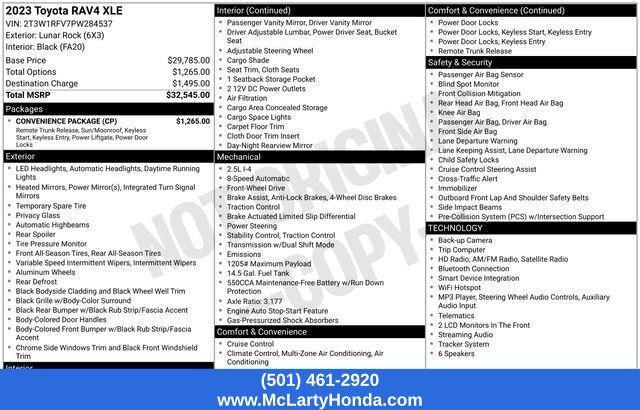 Used 2023 Toyota RAV4 XLE w/ Convenience Package FWD image 14