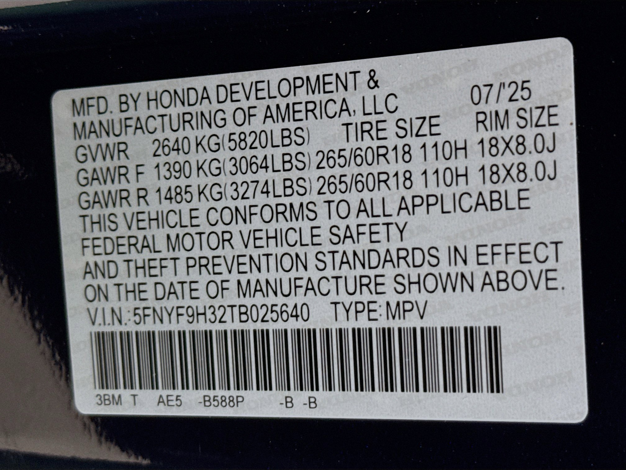 New 2026 Honda Passport RTL image 38