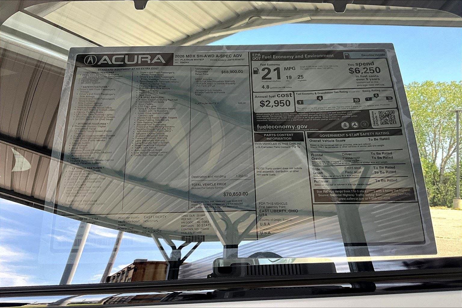 New 2026 Acura MDX A-Spec image 30