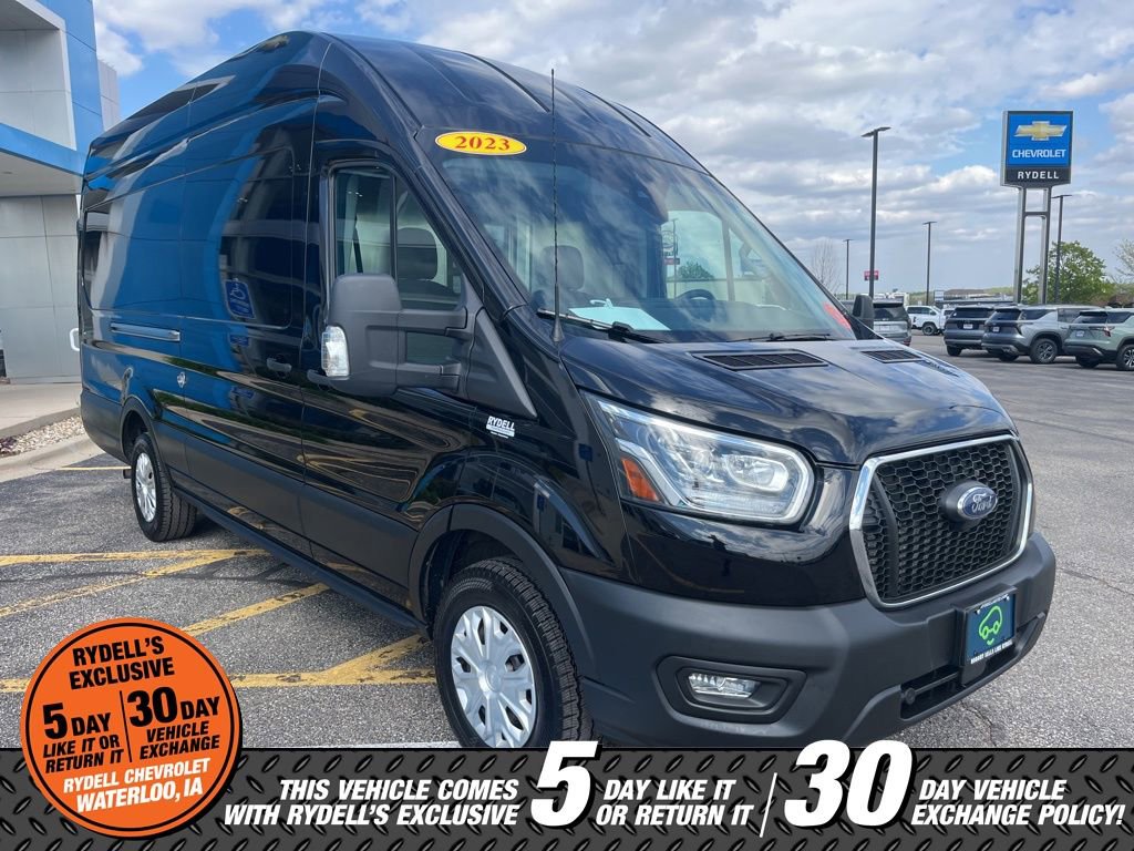 Used 2023 Ford Transit 350 148 High Roof Extended w/ Load Area Protection Package RWD image 1