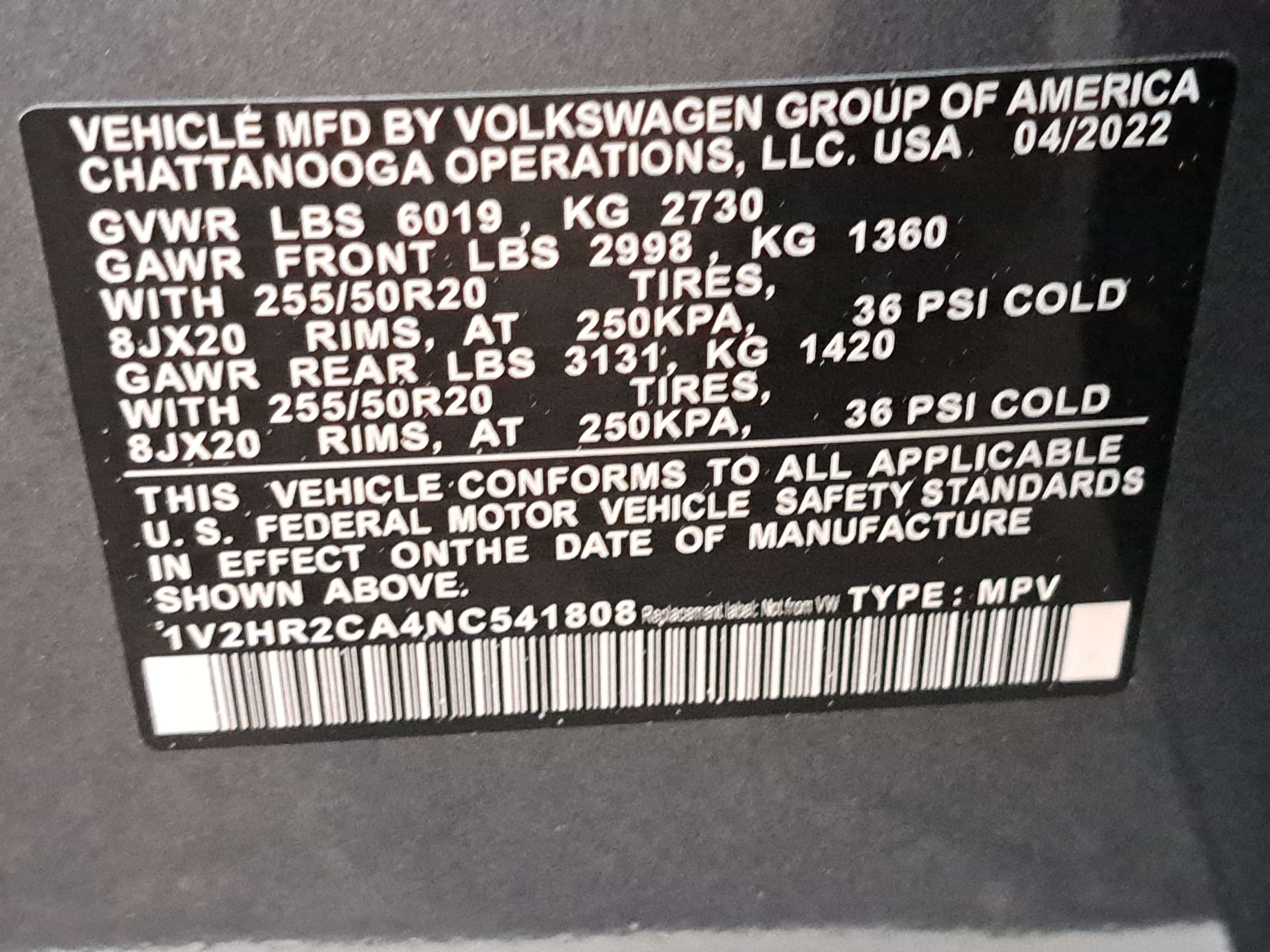 Used 2022 Volkswagen Atlas SE AWD/4WD image 36