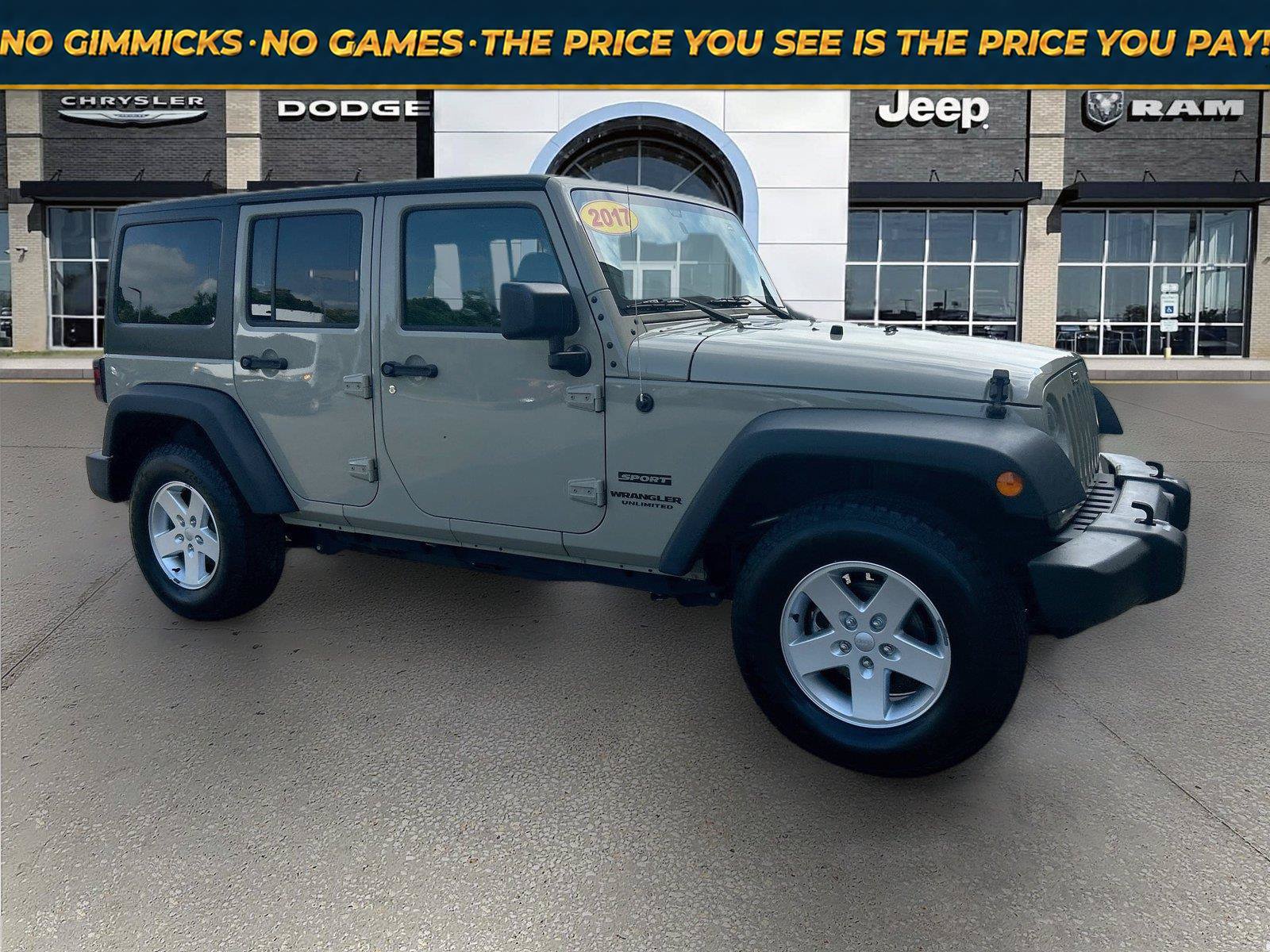 Used 2017 Jeep Wrangler Unlimited Sport w/ Quick Order Package 24S