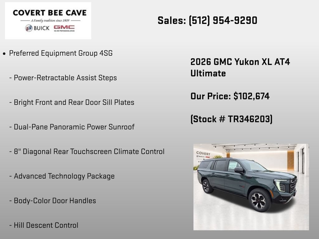 New 2026 GMC Yukon XL AT4 Ultimate AWD/4WD image 13