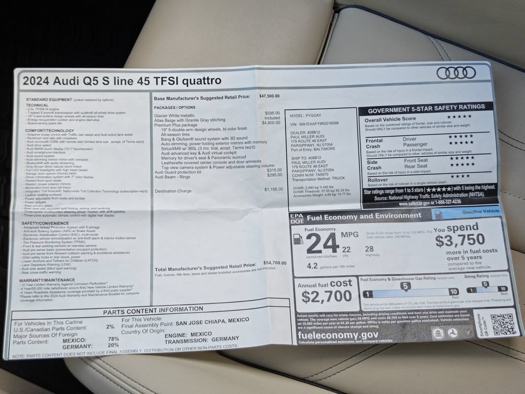 Used 2024 Audi Q5 2.0T Premium Plus AWD/4WD image 36
