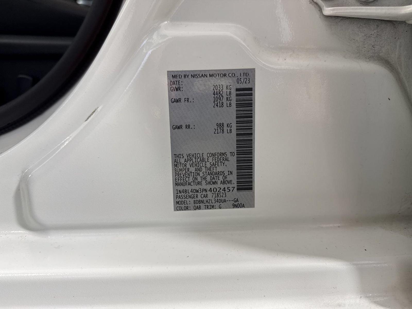Certified 2023 Nissan Altima 2.5 SV AWD/4WD image 37