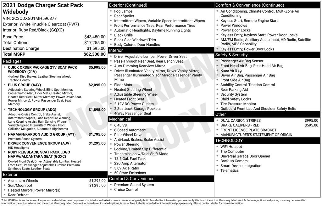 Certified 2021 Dodge Charger Scat Pack RWD image 7