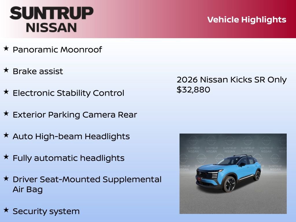 New 2026 Nissan Kicks SR w/ SR Premium Package image 30