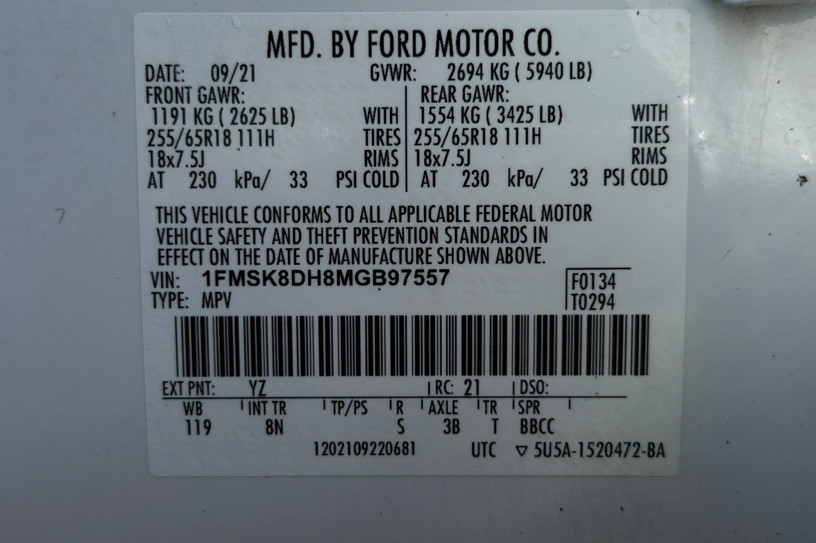 Used 2021 Ford Explorer XLT AWD/4WD image 29