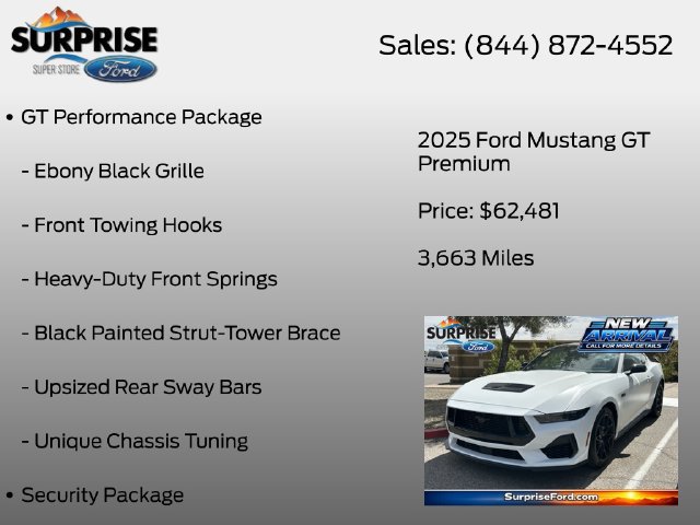 Used 2025 Ford Mustang GT Premium w/ GT Performance Package RWD image 17