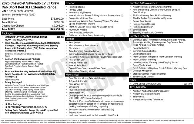 Used 2025 Chevrolet Silverado EV LT image 44