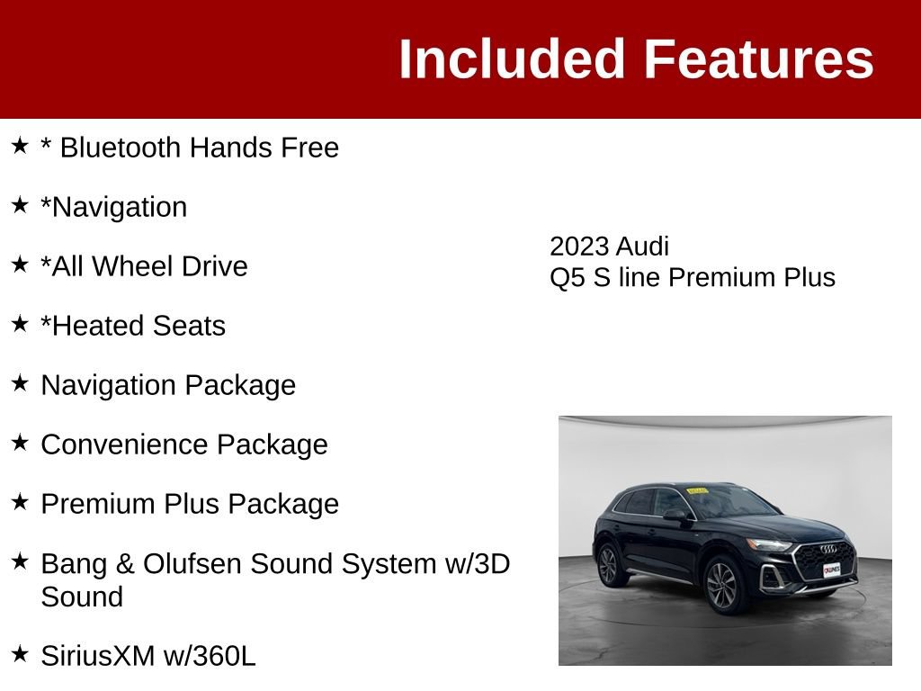 Used 2023 Audi Q5 2.0T Premium Plus w/ Premium Plus Package AWD/4WD image 3
