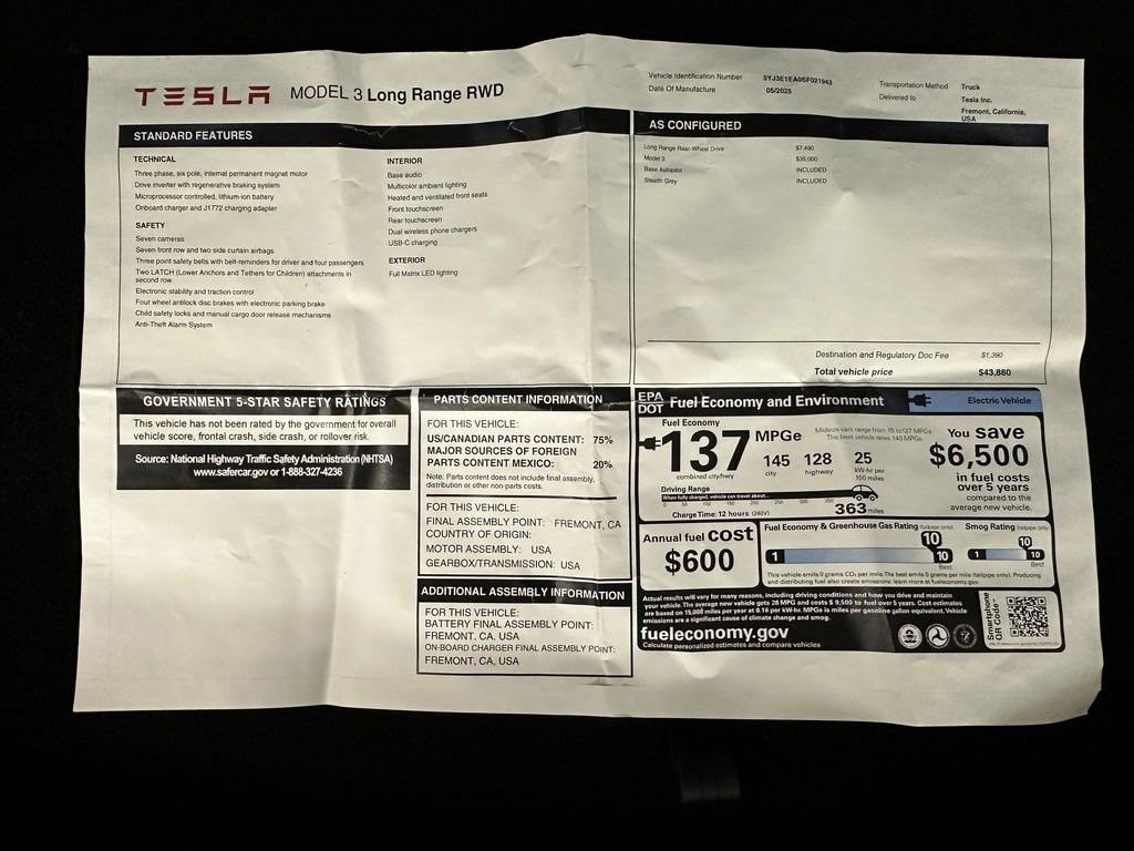 Used 2025 Tesla Model 3 Long Range image 35