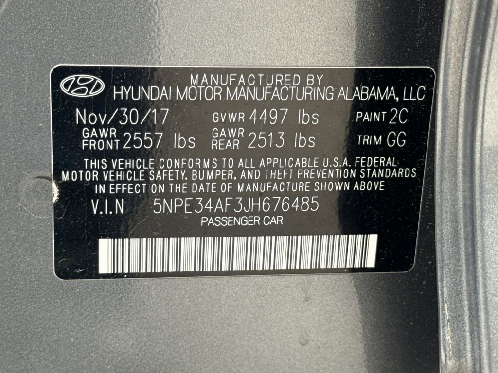 Used 2018 Hyundai Sonata SEL w/ Tech Package 02 FWD image 36