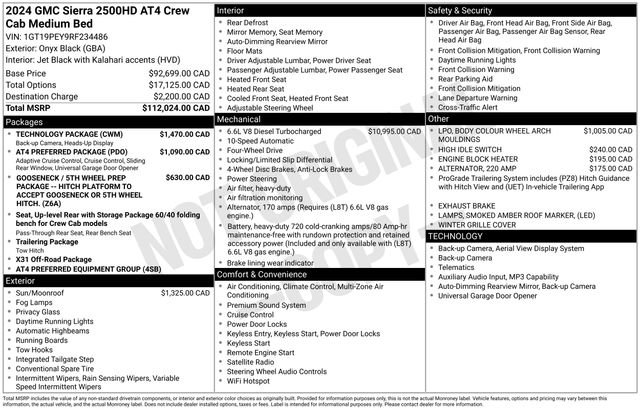 Used 2024 GMC Sierra 2500 AT4 w/ Technology Package AWD/4WD image 13