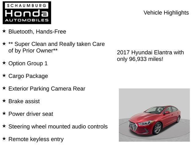 Used 2017 Hyundai Elantra Value Edition w/ Cargo Package FWD image 7