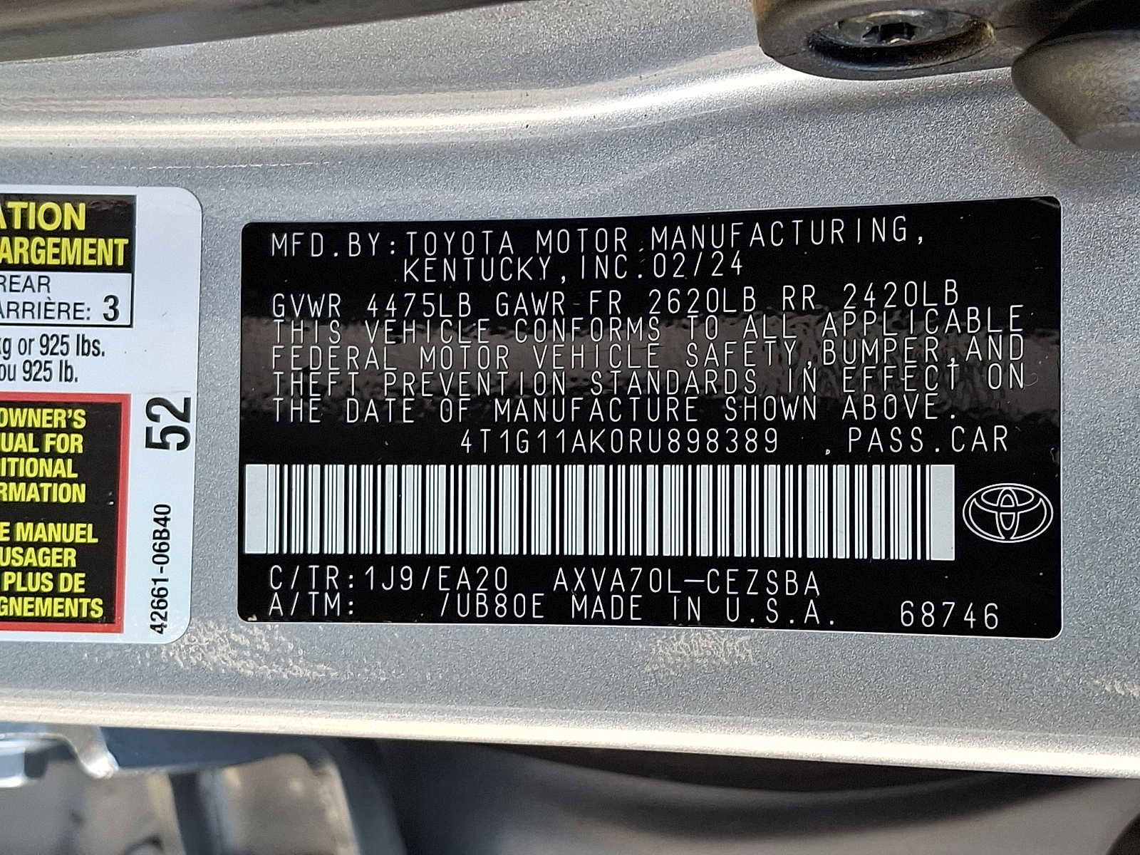 Used 2024 Toyota Camry SE FWD image 26