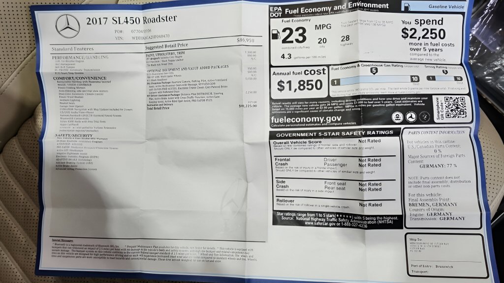Used 2017 Mercedes-Benz SL 450 image 26