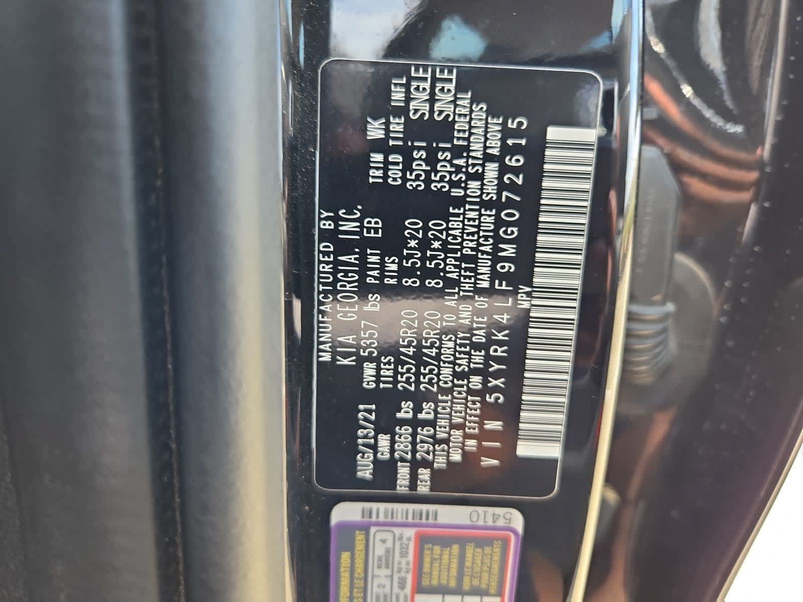 Certified 2021 Kia Sorento SX FWD image 34