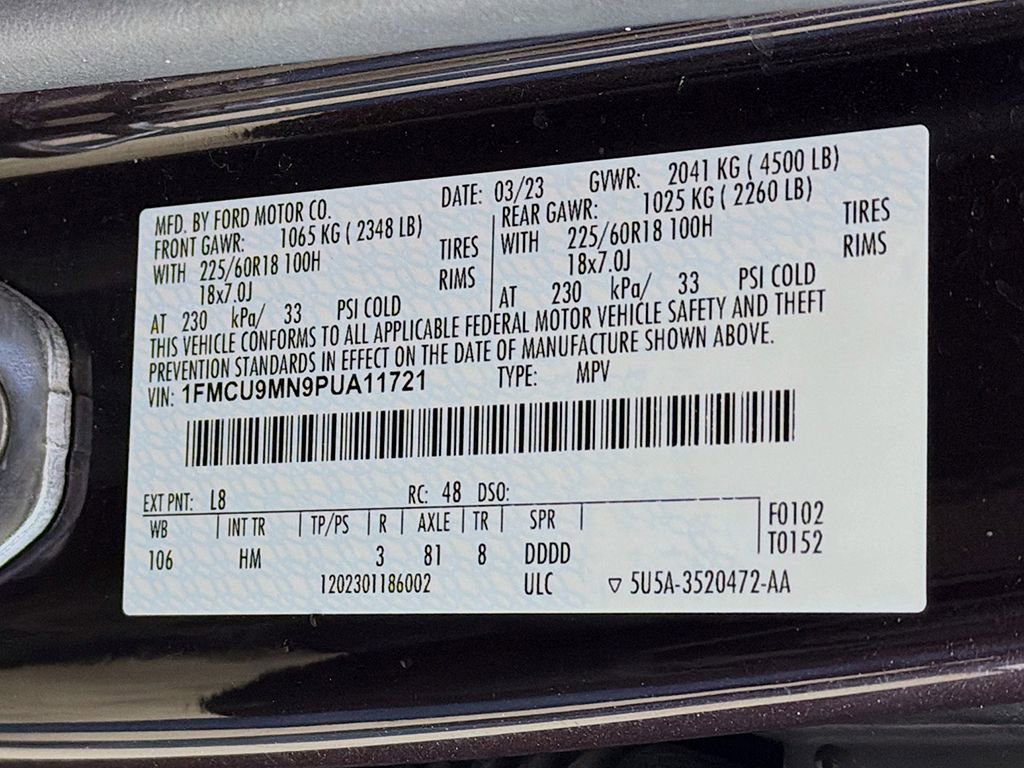 Certified 2023 Ford Escape ST-Line image 34