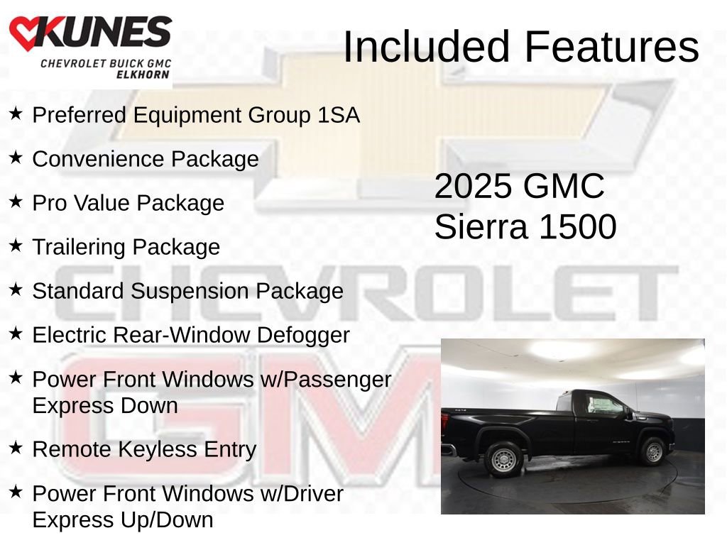 New 2025 GMC Sierra 1500 Pro w/ Pro Value Package AWD/4WD image 2