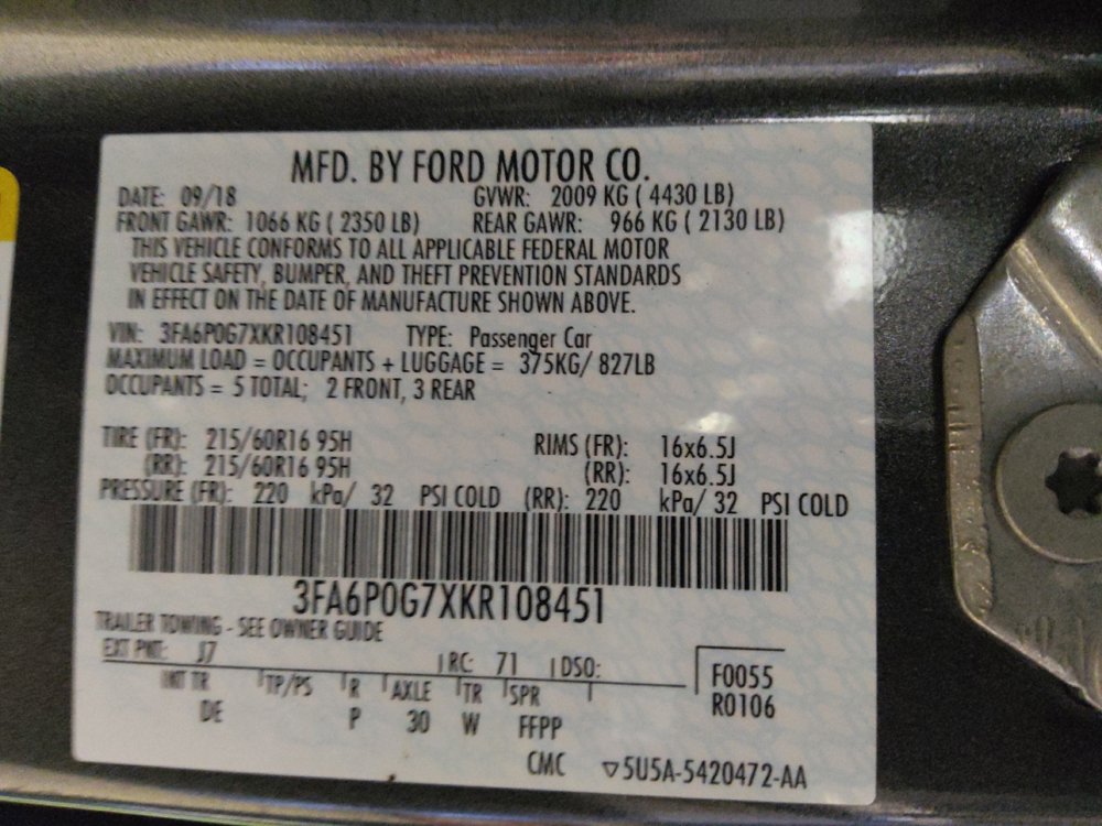 Used 2019 Ford Fusion S FWD image 33