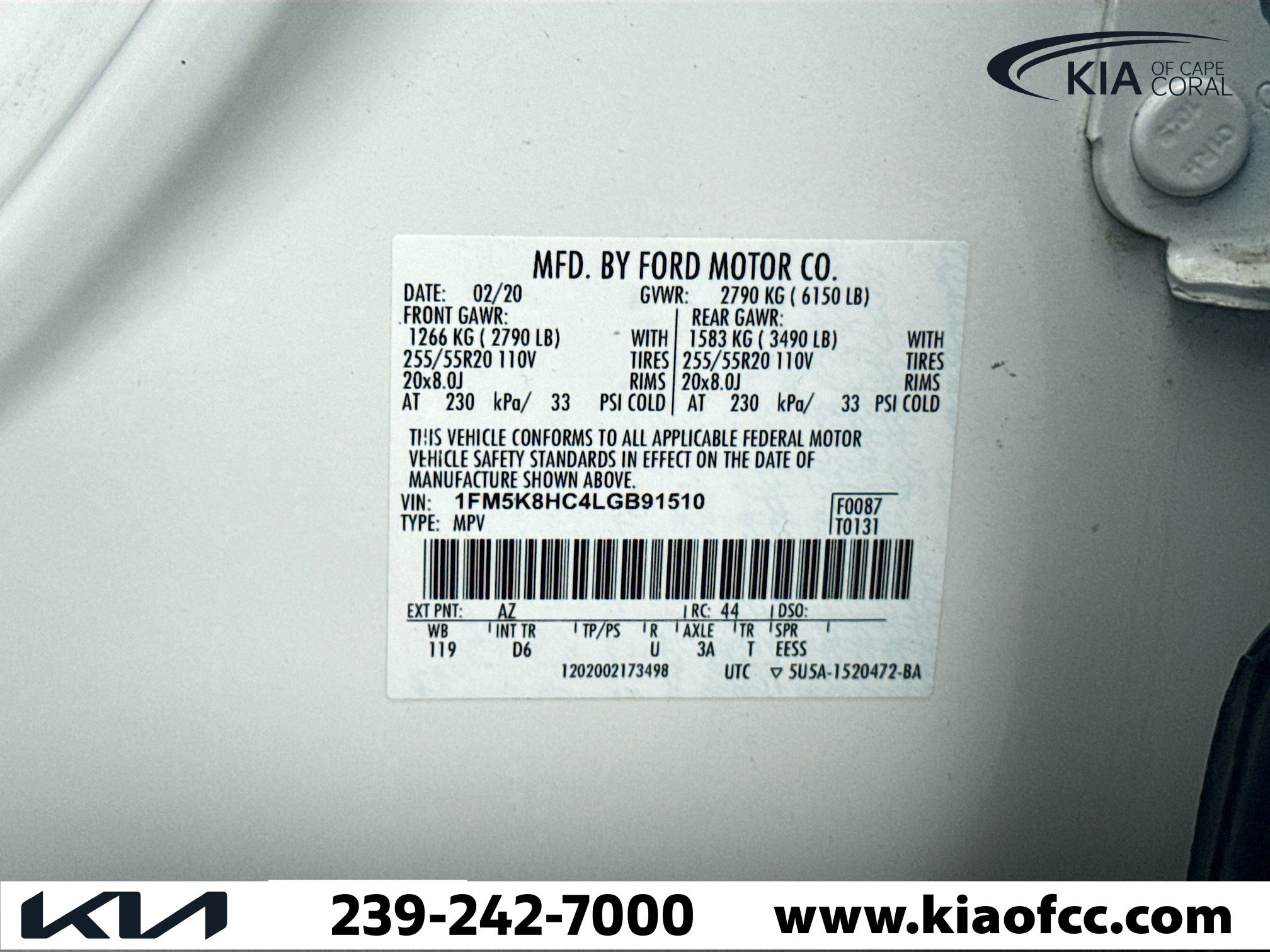 Used 2020 Ford Explorer Platinum w/ Premium Technology Package image 45