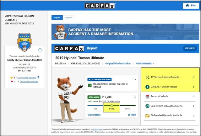 Used 2019 Hyundai Tucson Ultimate image 11