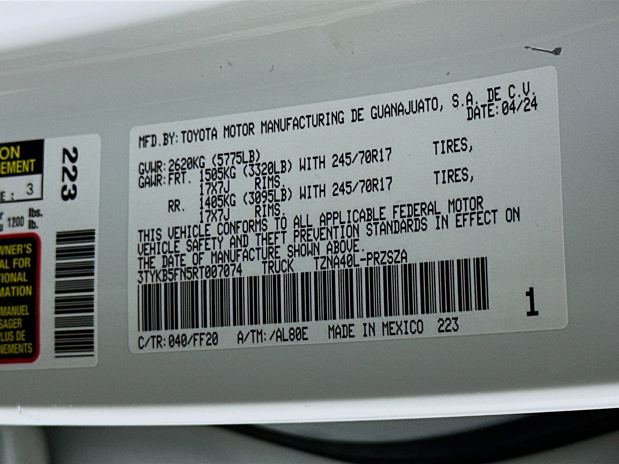 Used 2024 Toyota Tacoma SR5 image 12