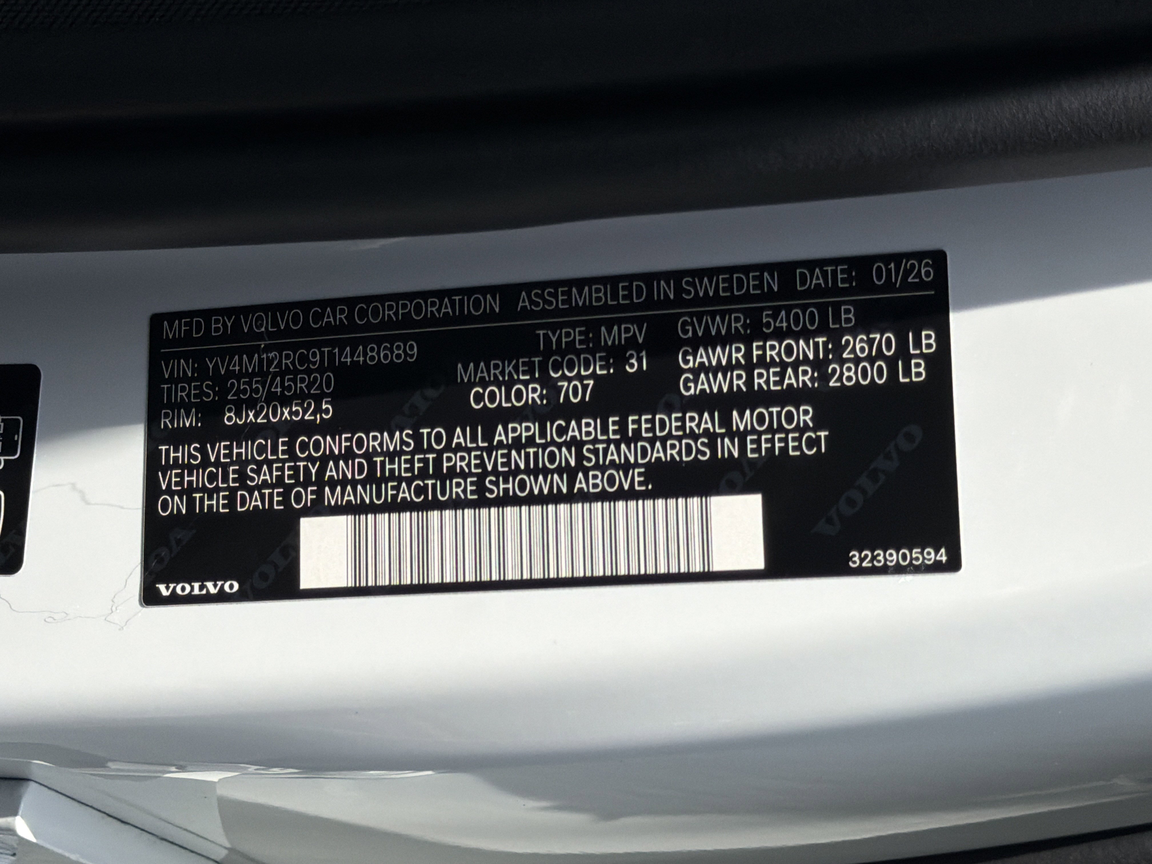 Used 2026 Volvo XC60 B5 Plus w/ Protection Package Premier AWD/4WD image 37