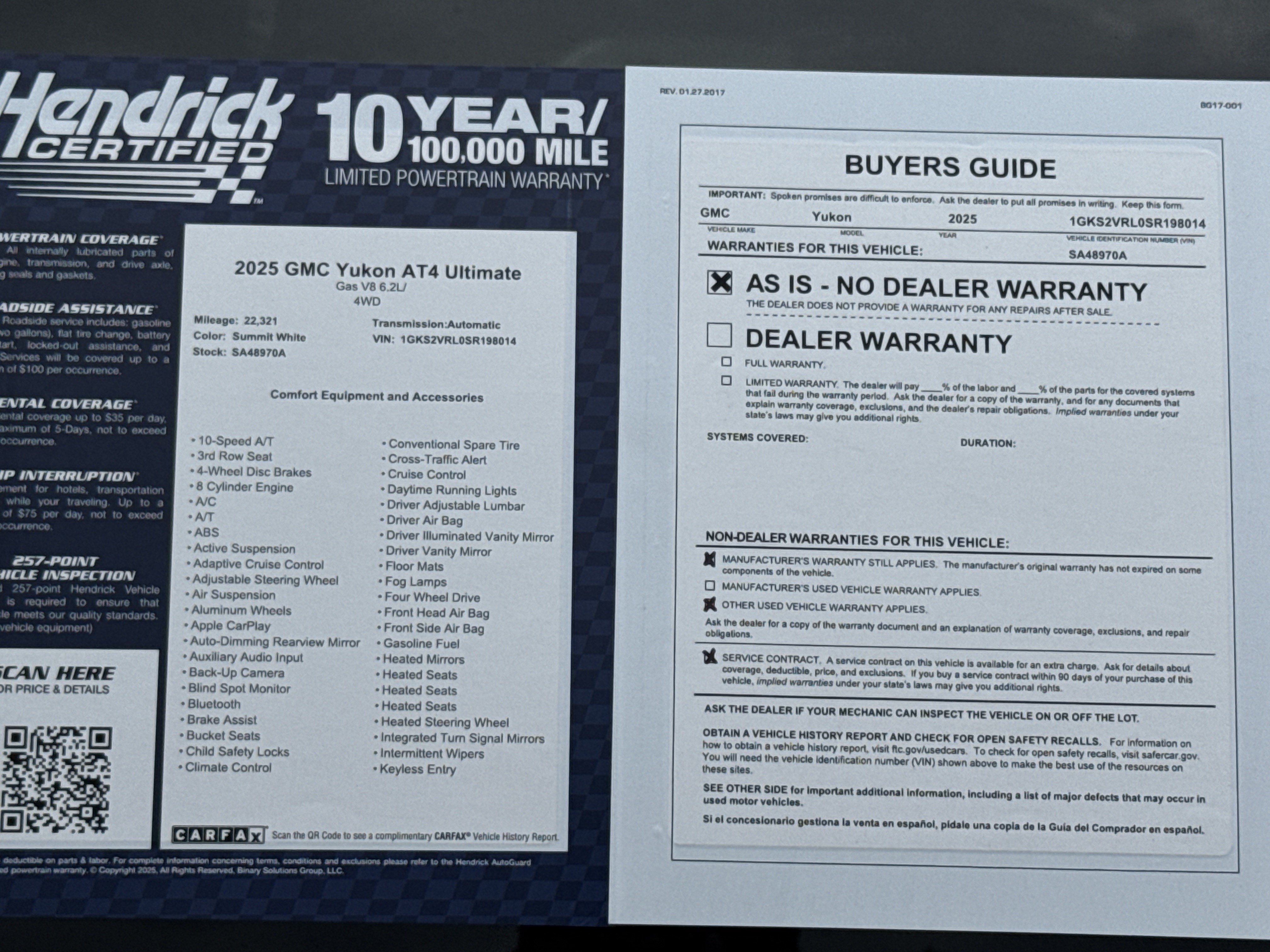 Used 2025 GMC Yukon AT4 Ultimate AWD/4WD image 44