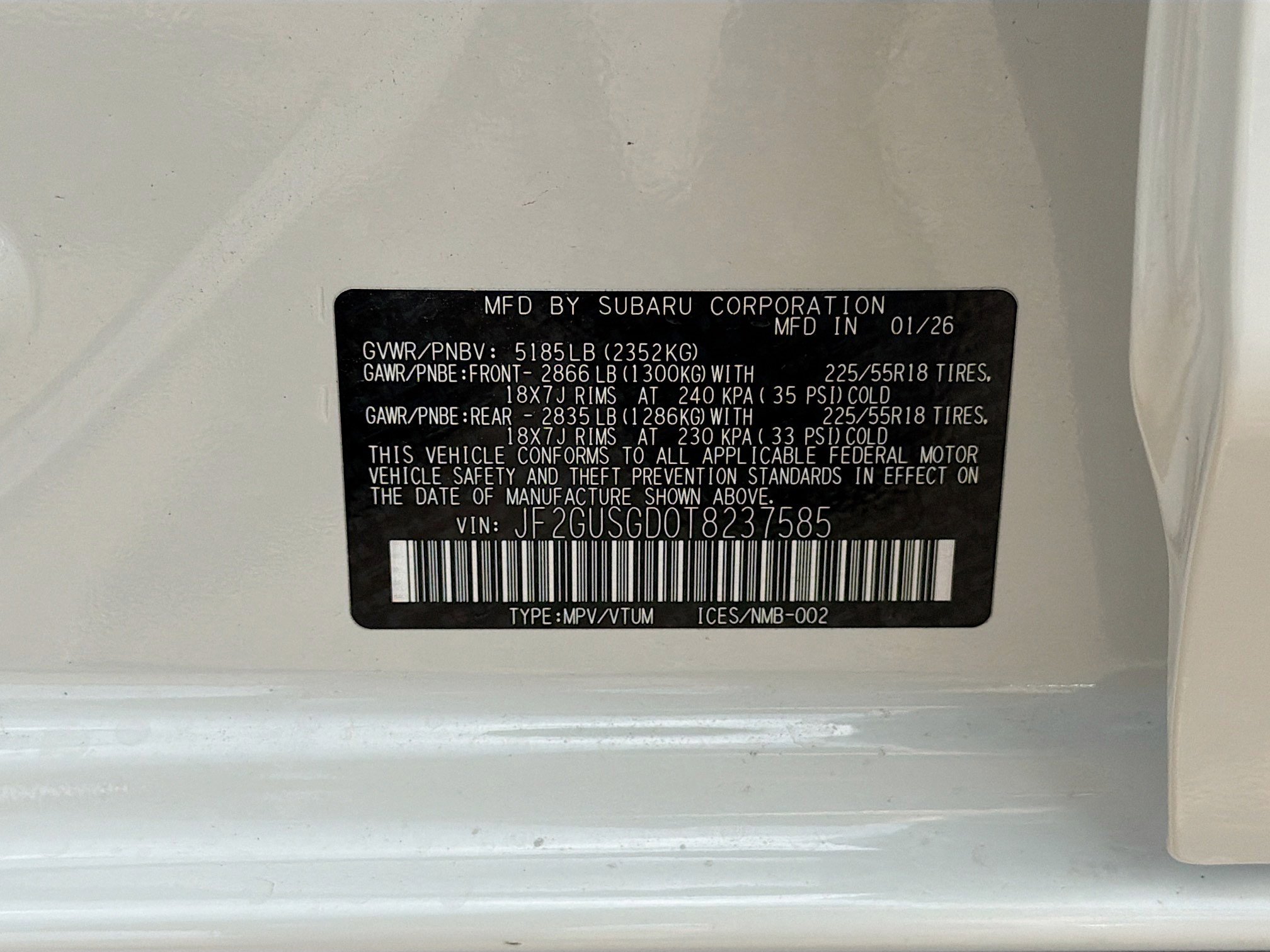 New 2026 Subaru Crosstrek 2.5i Sport AWD/4WD image 42