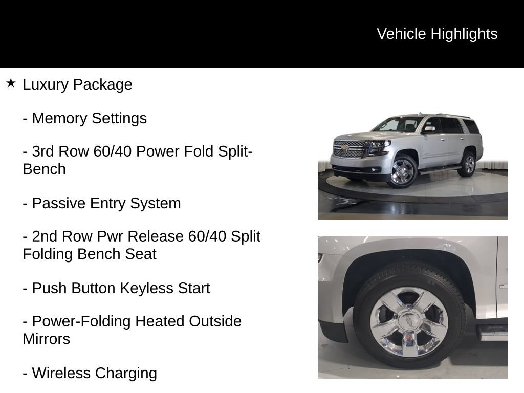 Used 2017 Chevrolet Tahoe LT w/ LT Signature Package AWD/4WD image 32