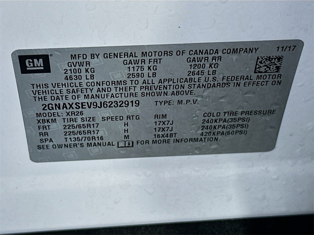 Used 2018 Chevrolet Equinox LT image 30