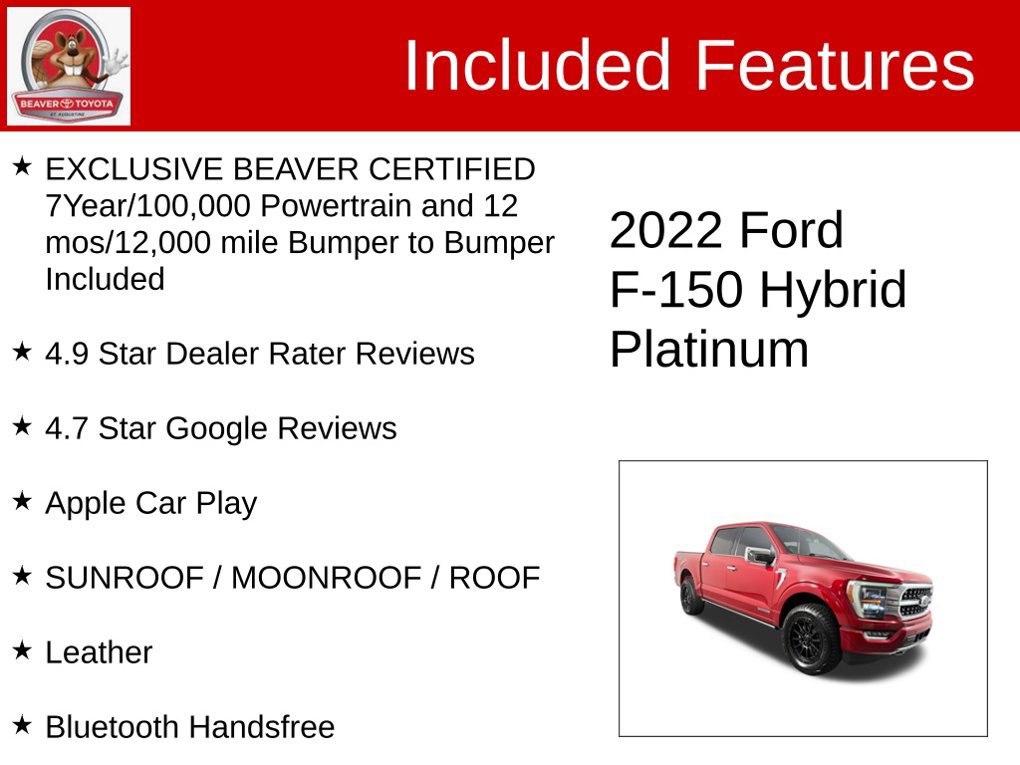 Used 2022 Ford F150 Platinum AWD/4WD image 4