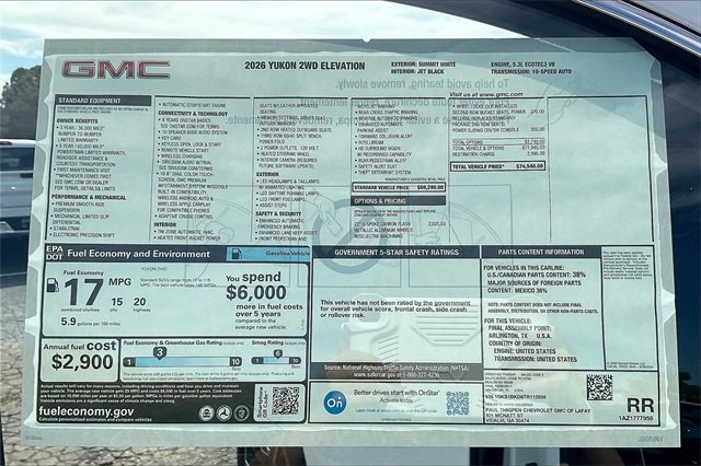 New 2026 GMC Yukon Elevation image 14