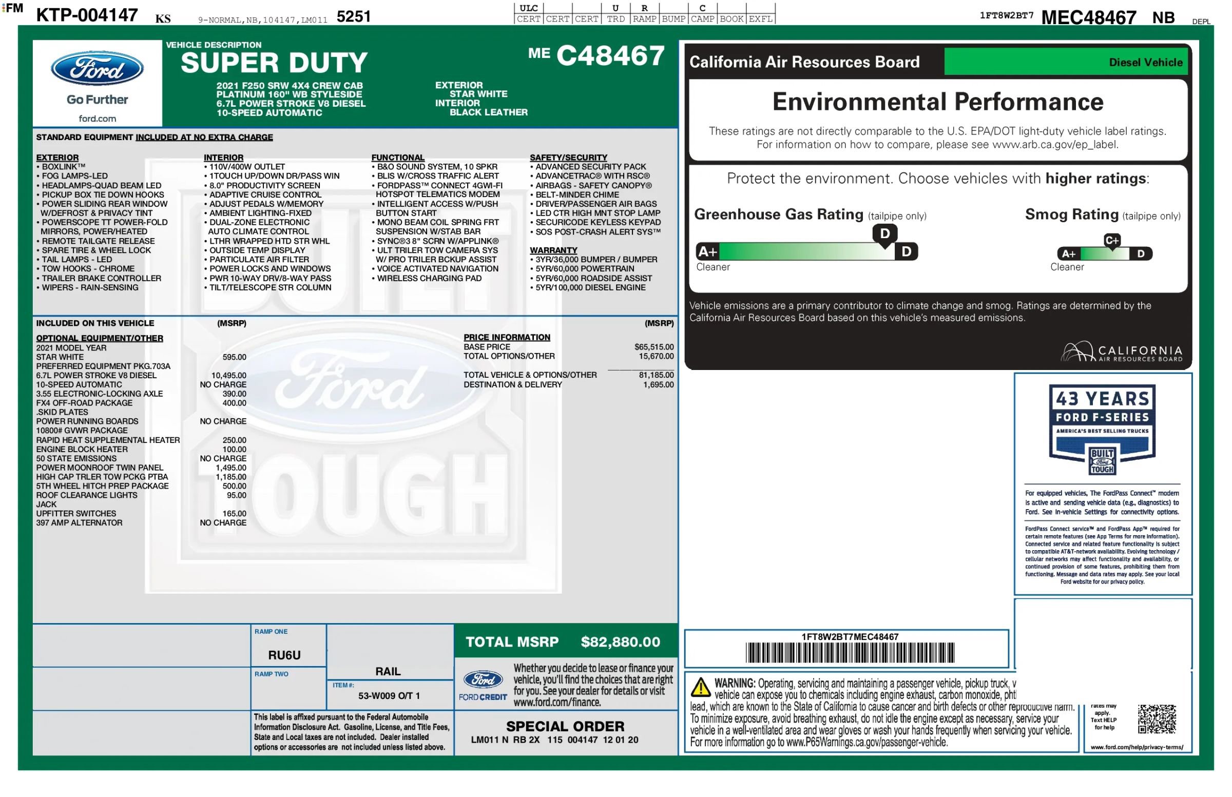 Used 2021 Ford F250 Platinum AWD/4WD image 3