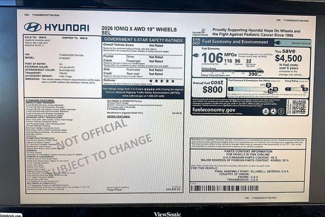 New 2026 Hyundai Ioniq 5 SEL AWD/4WD image 37