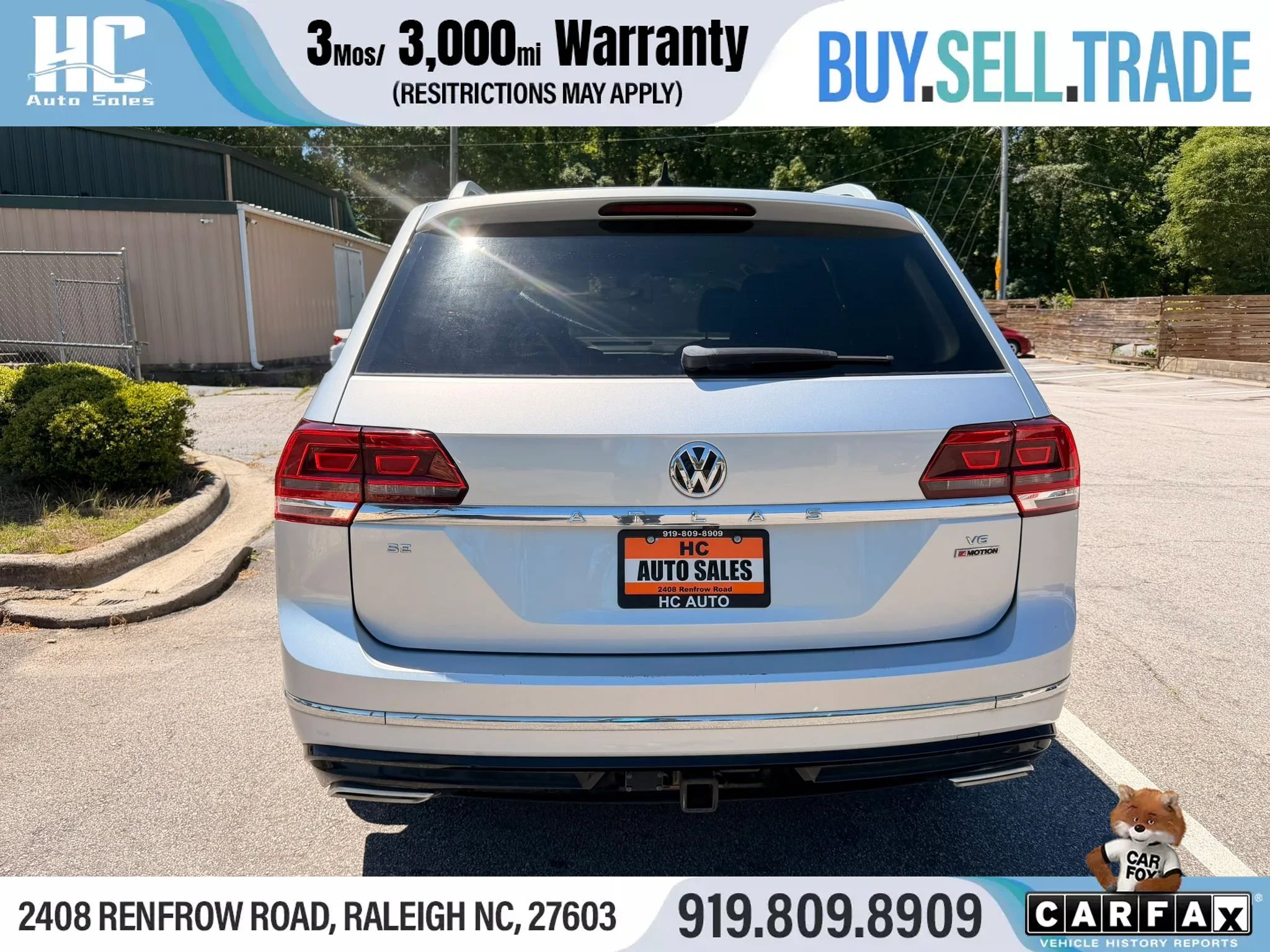 Used 2019 Volkswagen Atlas SE w/ Towing Package AWD/4WD image 4