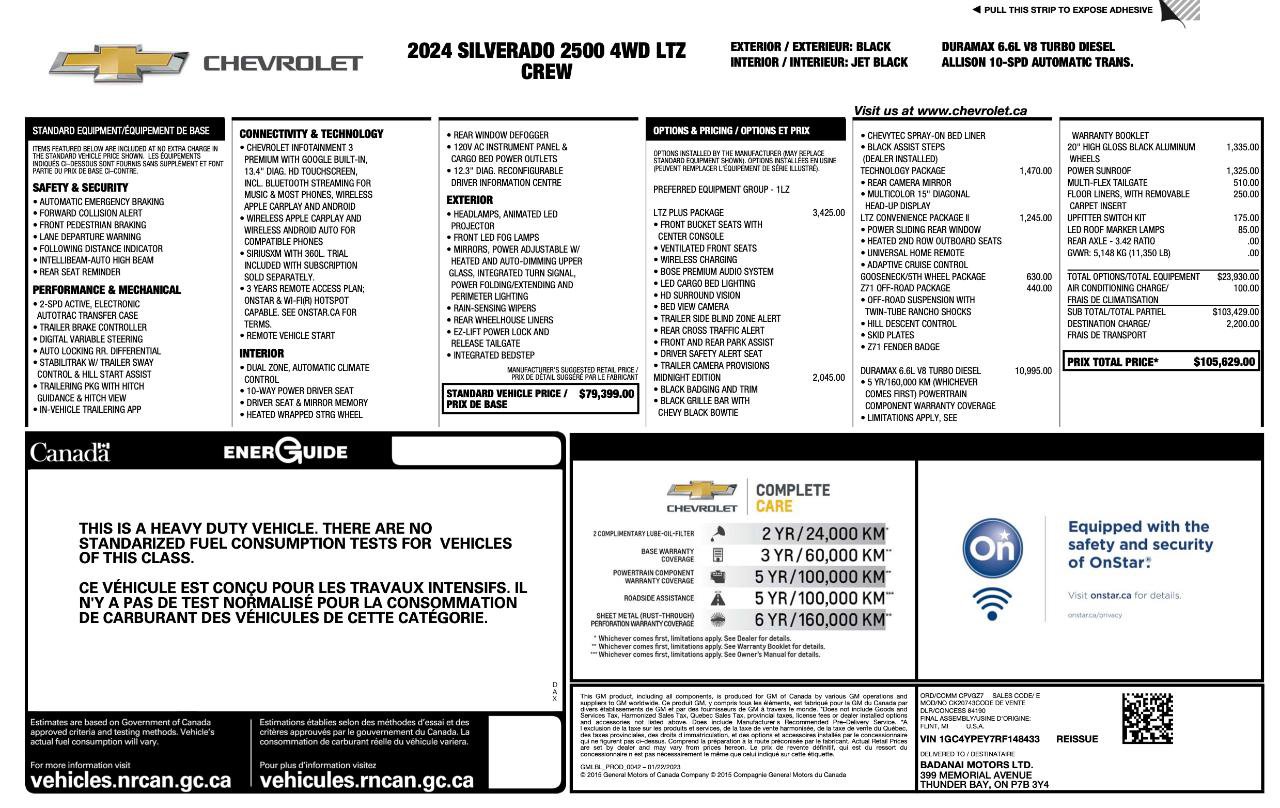 Used 2024 Chevrolet Silverado 2500 LTZ w/ LTZ Plus Package image 9