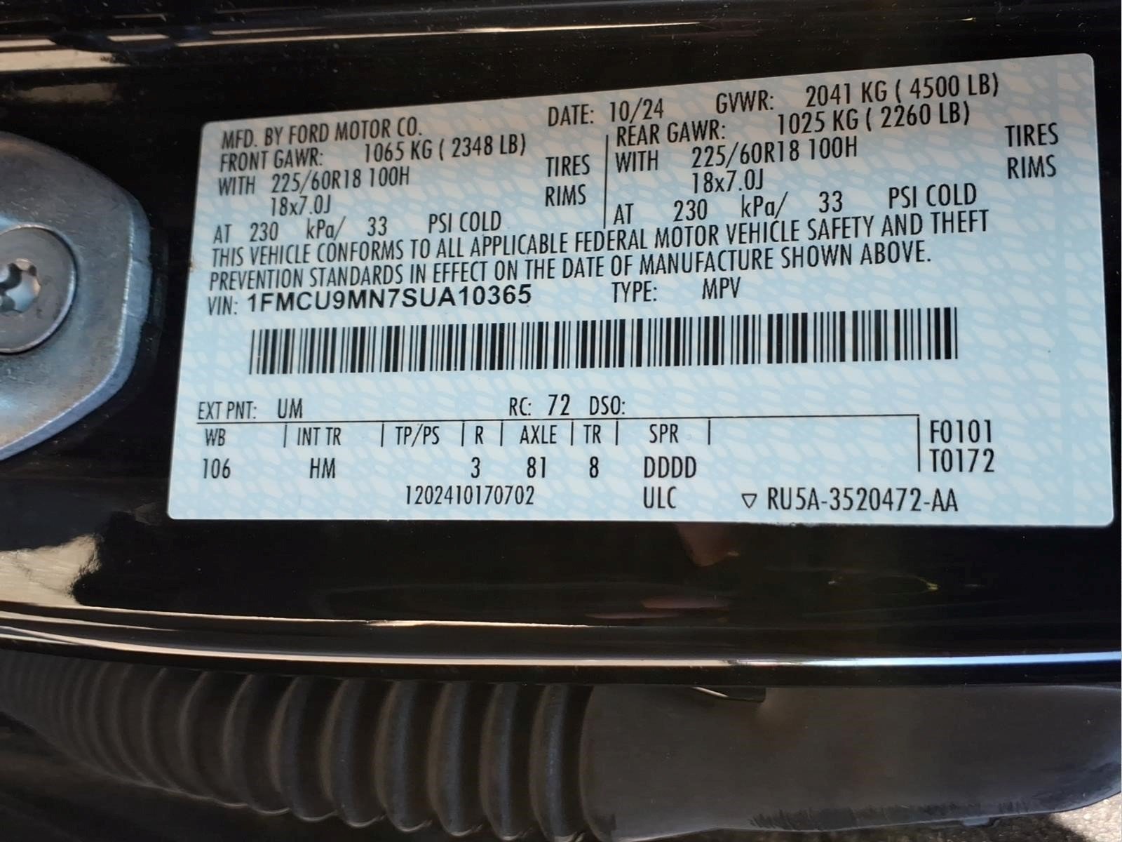 Used 2025 Ford Escape ST-Line AWD/4WD image 30