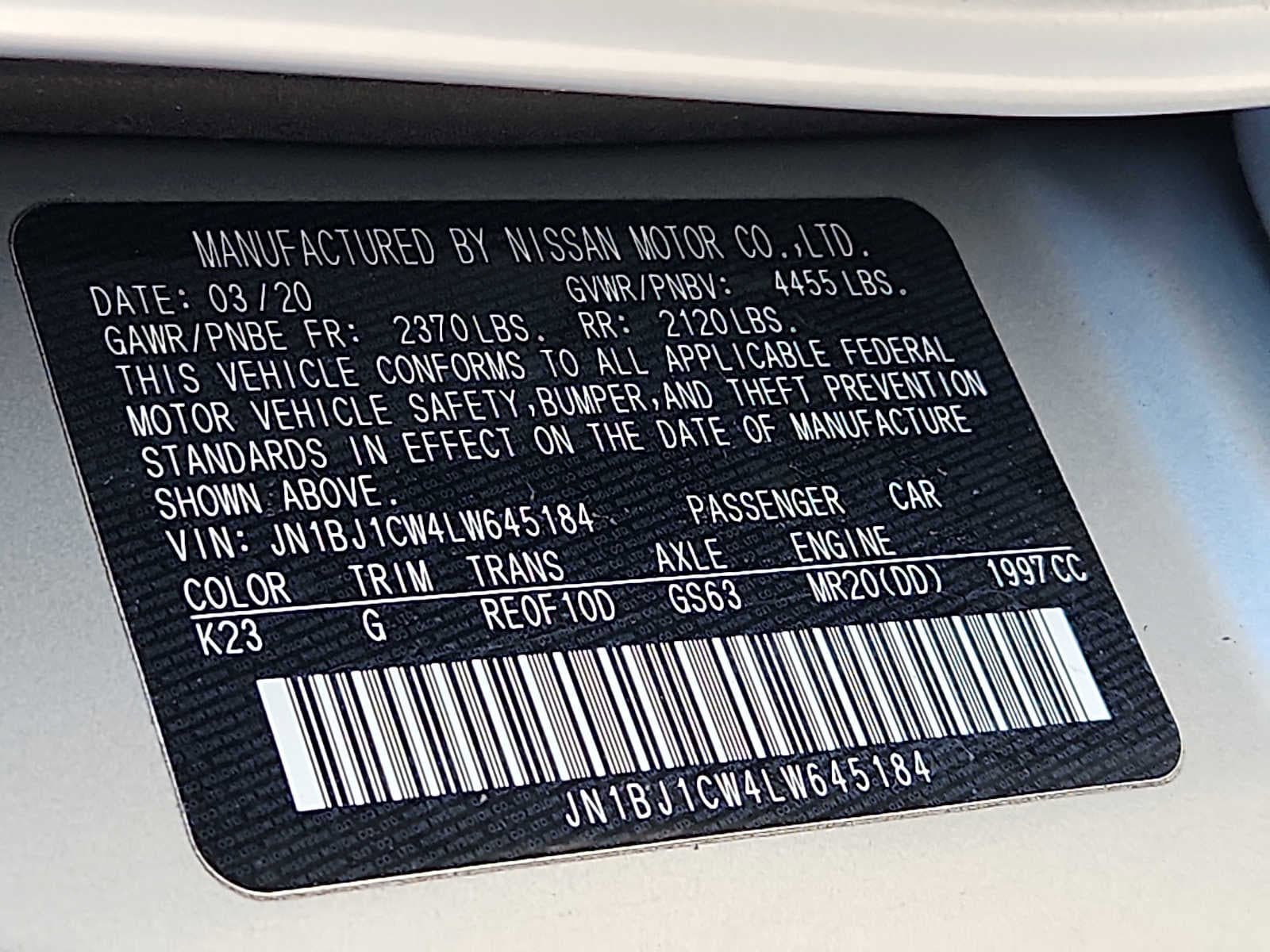Used 2020 Nissan Rogue Sport S AWD/4WD image 25