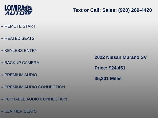 Used 2022 Nissan Murano SV AWD/4WD image 8