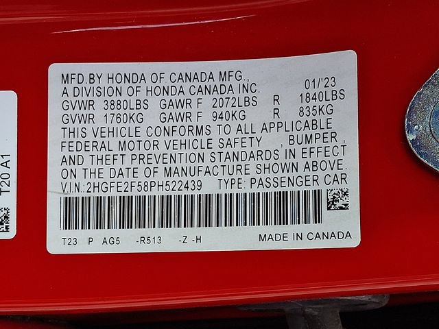 Used 2023 Honda Civic Sport image 27