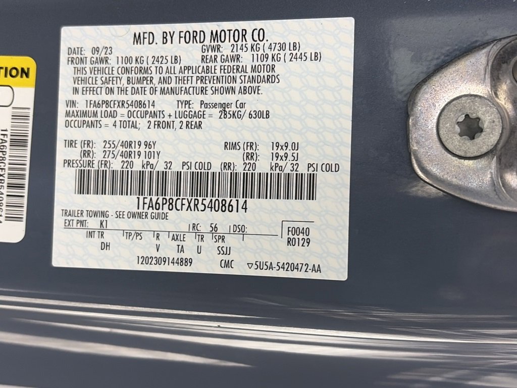 Certified 2024 Ford Mustang GT w/ GT Performance Package image 9