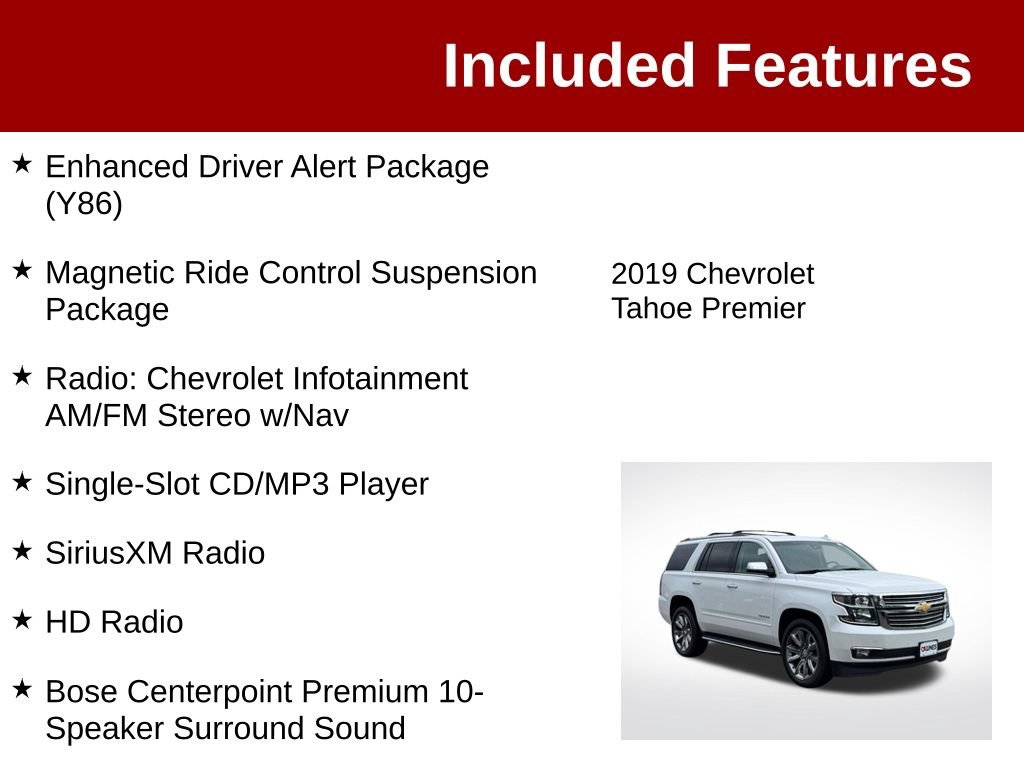 Used 2019 Chevrolet Tahoe Premier AWD/4WD image 4