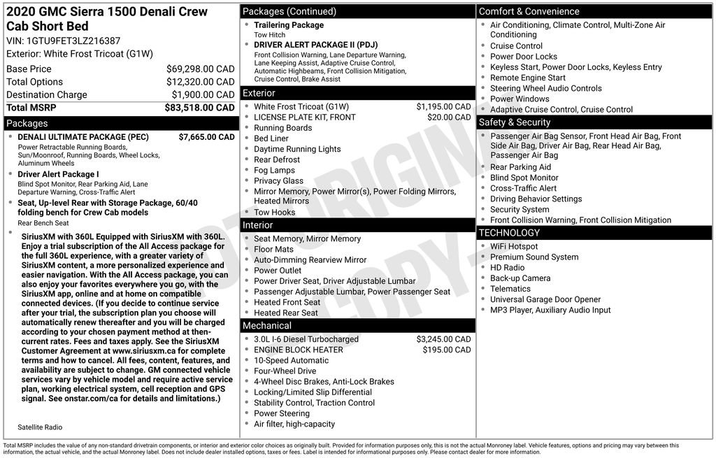 Used 2020 GMC Sierra 1500 Denali w/ Denali Ultimate Package AWD/4WD image 37