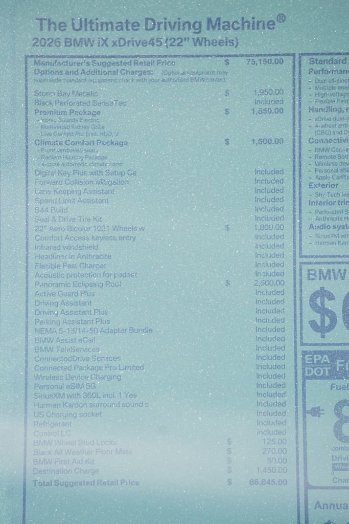 New 2026 BMW iX xDrive45 w/ Premium Package image 9