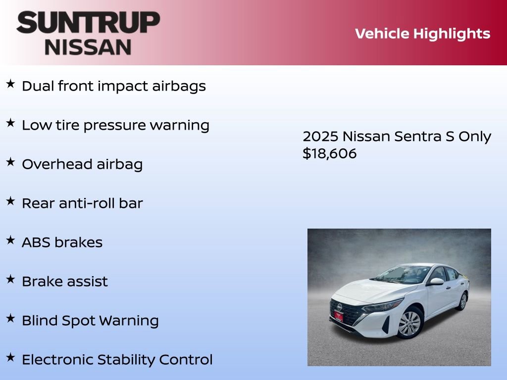 New 2025 Nissan Sentra S image 23